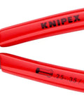 Go To Handy Crimping Pliers For End Sleeves Ferrules 0.25 To 16 mm with soft grip handles, side view showing red handles and die details.