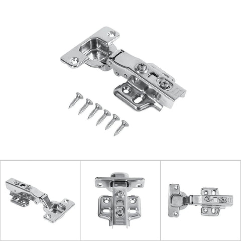 Three Types Stainless Steel Hydraulic Furniture Cupboard Face Frame Cabinet Door Concealed Hinges With 90 Degree Adjustability