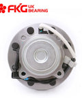Top view of Set Of 2 Front Wheel Bearing Hub Assemblies With ABS For 2WD GMC Savana 3500 And Savana 2500, Chevy Express 3500