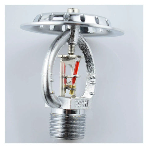 Tough As Nails Copper ESFR Fast Response Fire Sprinkler Head Upright Mount with square shape and red glass bulb.