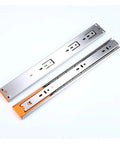 Heavy Duty Stainless Steel Drawer Slides Featuring Dang Smooth Soft Close System Over Three Section Full Extension Tracks side view