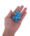 10Pcs Capacitor Assortment Kit for Electronics Repair and Maintenance Pro Grade Selection for Industrial Control Boards and Power Supplies Great for TV and Audio Gear Monolithic Ceramic Capacitors for Circuit Board Replacements Sky Blue, blue disc capacitors in hand