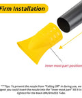 Flat Nozzle Attachment For DeWalt 60V Leaf Blower DCBL772X1 DCBL772B DCMBA572 No Tool Needed yellow nozzle installation.
