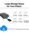 Storage options for Smallest Wireless WiFi Hidden Camera With 1080P HD Video Live Feed Portable Nanny Cam And Baby Monitor