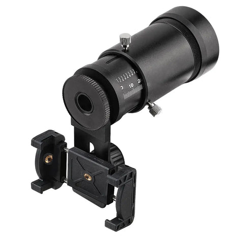 Adjustable Scope Camera Adapter For Phones with Universal Smartphone Mount, Quick Twist Lock, and 74mm to 114mm Eye Relief