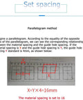 Automatic SMT SMD Component Counter With 50W Power LCD Display Zero Error Precision Fast Parts Counting For SMT Machines Pro Grade Electronics Manufacturing And Precision Mechanical Parts Processing showing spacing setup diagram