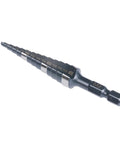 M2 HSS Quick Change Step Drill Bits Set for Clean, Fast Holes from One Eighth to One Half Inch in Stainless Steel Copper Aluminum Wood and Plastic, Double Fluted for Smooth Drilling and Durability, Tungsten and Molybdenum Enhanced Jerax Tools