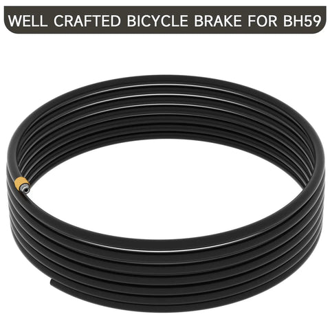 Coiled long 5000mm 16 foot 4 in hydraulic brake hose for SRAM and Shimano disc brakes BH90 compatibility with Deore SLX XT XTR and Avid systems replacement kit.