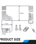 Alloy Intake Manifold Repair Bracket Kit For P2015 Code with dimensions, including bolts and spring, silver finish.