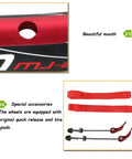 Close-up of 26 Inch Ride Ready Bicycle Wheel Set With Double Deck Rim Aluminum Alloy, quick release and tire pads shown.