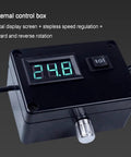 External control box for Heavy Duty 350W Wet Bench Sander With Digital Speed Control and Electric Knife Sharpener, features digital display.