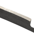 Close-up of the heavy-duty steel blade of the Straight Draw Knife Woodworking Shaving Tool for precision cutting.