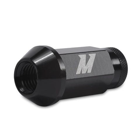 Aluminum Locking Lug Nuts Set With Black Finish M12x1.5 Thread 20 Pieces Lightweight One Piece 7075T6 Construction