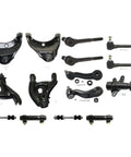 Front Left And Right Strut And Coil Spring Kit For Chevy Suburban Tahoe Heavy Duty Suspension Setup OE Spec with black components.