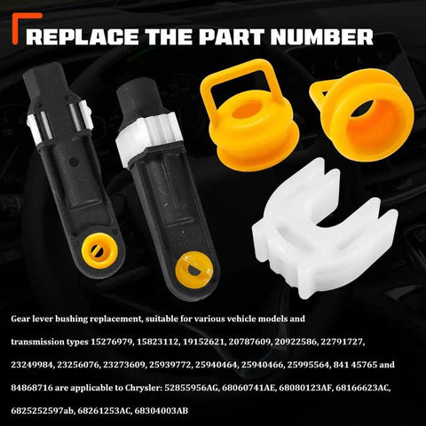 Transmission Shifter Linkage Cable Bushing Repair Kit For Chevy GMC Dodge Ram components on dark background