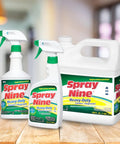 Heavy Duty Cleaner Degreaser And Disinfectant All In One For Kitchens Bathrooms Tools Engines Vinyl Stainless Steel Plastic Rubber And Industrial Surfaces 32 Fl Oz Sanitize In 10 Seconds And Knock Out Tough Grease bottles on a wooden table