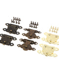 Antique Brass Gold Wood Hasp Lock Set 10Pcs Decorative Latch For Jewelry Boxes And Furniture Old School Retro Vibe Style Lift Cover Latch