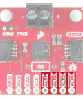 Qwiic Thermocouple Amplifier With MCP9600 For K Type Thermocouples Dual Temp Reads And Four Programmable Alerts on red circuit board