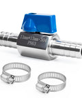 Half Inch Hose ID Barb Ball Valve With 304 Stainless Steel Construction Dual 13mm Barb Fittings Mini Heater Shutoff Valve