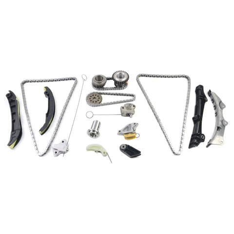 Beefed Up 3.6L V6 Timing Chain Kit Replacement For 2011 2015 Ram 1500 Jeep Grand Cherokee Challenger Charger Journey Durango And VW 3.6L Engines With Gears Tensioners Rails OE Style Premium Auto Parts parts displayed