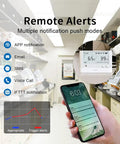 Remote alerts from WS1-Pro Smart WiFi Temperature Humidity and Light Monitor with phone notifications, IFTTT integration