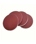Premium 125mm Hook And Loop Sanding Discs Fit Orbital Sanders Perfectly displayed in a stack of four for various sanding tasks.