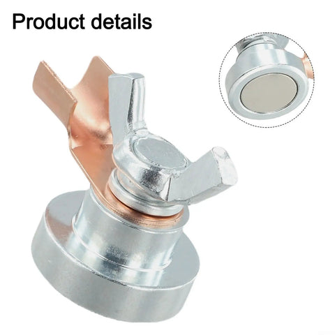 Get This Fabulettas Heavy Duty Magnetic Welding Ground Clamp Fast With Iron Alloy For Super Quick Setup And Rock Solid Hold On Smooth Metal Surfaces To Save Major Time While You Hammer Out Your Next Welding Project Without Any Hassles. Heavy duty welding ground clamp detail image, iron alloy, strong magnet, ideal for metal surfaces.