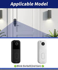 No Drill Doorbell Mount For All New Blink Video Doorbell 2nd Gen Easy Install Bracket For Blink Camera Security System