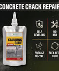 Badass Concrete Crack Filler For Dog Runs And Kennels Offers Kickin Odorless Mineral Cure in a 7.05oz caulking tube.