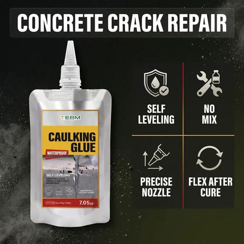 Badass Concrete Crack Filler For Dog Runs And Kennels Offers Kickin Odorless Mineral Cure in a 7.05oz caulking tube.