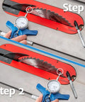 Table Saw Alignment Gauge With Precision Dial Indicator For Perfect Parallel Cuts in two-step installation process