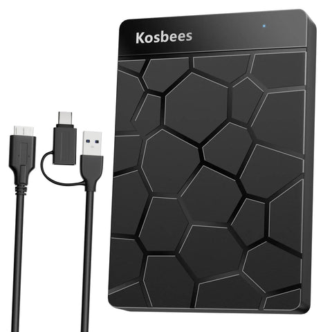 Ultra Slim 500 GB Portable External Hard Drive For Windows And Mac Plug And Play Ready With Fast Data Transfer Ideal For PC Laptop PS4 Xbox One And Xbox 360 On The Go Storage black USB 3.0 drive with cables