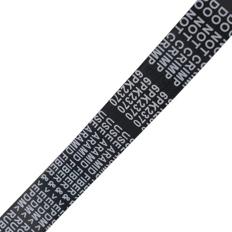 Hardcore Heavy Duty Water Pump Timing Belt Kit Fits Gmc Sierra 3500 Hd 6 0 Liter V8 Engines From 2007 Up Through 2019 Replace Old Parts Quick Without Losing Coolant Flow For Trucks That Need Some TLC And Serious Attention black timing belt close-up