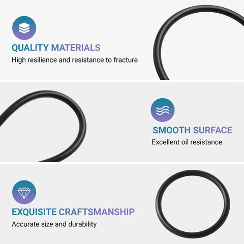 Image highlighting features of Trim Tab Actuator O Ring Kit For Bennett A1120 A1121 Cylinders Black Nitrile Rubber Seals To Stop Hydraulic Leaks Drifting And Quick Pump Cycling 4 Pack Two Sets Direct Replacements For A1101A A1200S A1101EX A1200SRC showing quality materials, smooth surface, and craftsmanship.