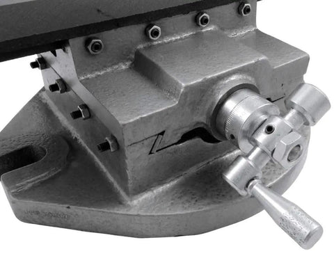 Heavy Duty Compound Slide Table 5.5 By 12 Inches Featuring Dual Axis Travel mechanism showing rugged build and precision adjustment.