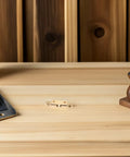 Brass Cabinet Door Catches Magnetic Latches Kit No Fuss Install on a wooden table with tools, 10 pack shown