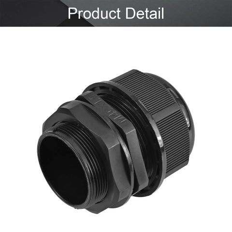 M40 Cable Gland With 4 Holes Waterproof Nylon, Adjustable Locknut For 12 to 10mm Wire Diameter, tough weatherproof gland