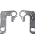 Derailleur Hanger 131 For Anthem Reign Trance XTC And More Replacement Part RE9GA With Mounting Screws Wide Compatibility For Mountain Bikes Durable Alloy Easy Install, showing two hangers side by side.