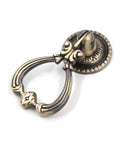 Set Of 4 Tear Drop Knob Pull Handles In Antique Bronze Finish, Zinc Alloy Cabinet Drawer Hardware, 1.3 X 2.4 Inches