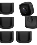 Rock Solid Self Adhesive Tapo Camera Mount 4 Pack Wall Bracket For Tp Link C100 C111 Security Cam Holders, black mounts with adhesive.