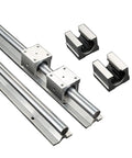 Two Pack SBR12 300mm Linear Rails With Four SBR12UU Sliding Blocks CNC Rail Kit For Automated Machines And Equipment