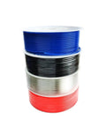 Monster Grade White Polyurethane Pneumatic Hose 16Mm X 12Mm Size For Air Compressor Rigs 80 Meters Length in blue, black, silver, and red rolls.