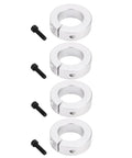 Split Shaft Collar Kit For 1 Inch Bore Aluminum Alloy Clamp Shaft Collar With Secure Grip And Positioning, set of 4 with screws