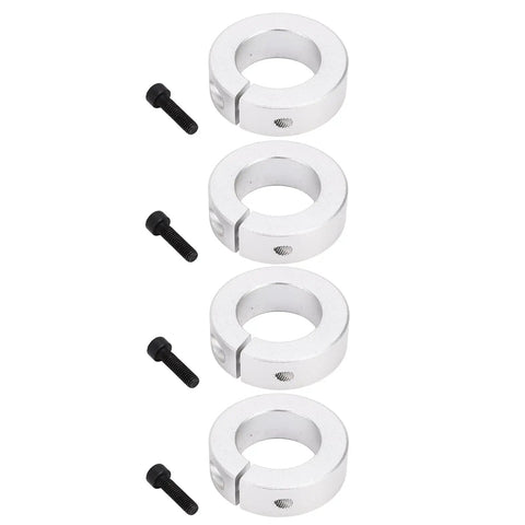 Split Shaft Collar Kit For 1 Inch Bore Aluminum Alloy Clamp Shaft Collar With Secure Grip And Positioning, set of 4 with screws