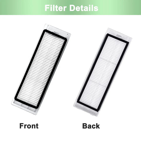 Front and back view of filters for Replacement Parts Kit For S6 Pure, S6, S6 MaxV, S5, S5 Max, S4, E4, E2, E3, E5, E20, E25, E35, S50, S65