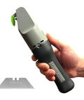 Electric Cardboard Cutter For Home, Office And Industrial Use, A True Workhorse Box Cutter With Hidden Safe Blade For Effortless Cardboard Slicing And Quick, Clean Box Opening. hand-held electric cardboard cutter with hidden blade