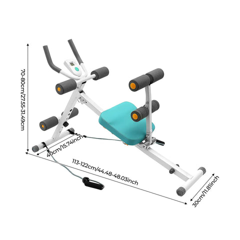 Foldable Ab Trainer For Your Home Gym, Adjustable Full Body Workout Machine, Adjustable Height Multifunction Bench