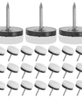 Anti Slip Furniture Glide Pads For Chairs And Tables With Nail On Design Heavy Duty Rubber And Steel Construction shown