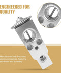 Car A C Expansion Valve For Honda Ford Dodge Ram 80213TF0G01 Metallic Anti Wear Valve Silver Finish Easy Install AC Accessory