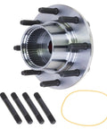 Top Shelf Front Wheel Bearing And Hub Assembly For 1999 Ford F250 F350 Super Duty 4WD showing coarse threaded studs and O-ring.